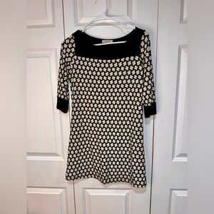 Gilli Black and Cream Patterned Dress